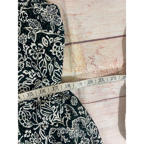 Loft Women's Cap Flutter Sleeve Floral Summer Midi Dress - Medium - Picture 10 of 13